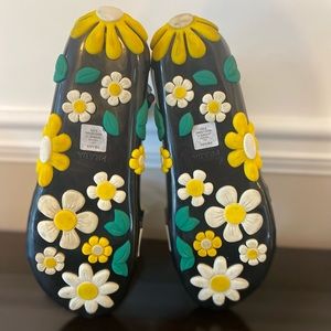 Prada Ankle Strap Flower sandals